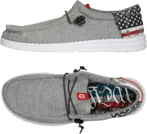 Howitzer Men's Slip-On Shoes We The People Patriot Sneakers with Camo Print Footwear