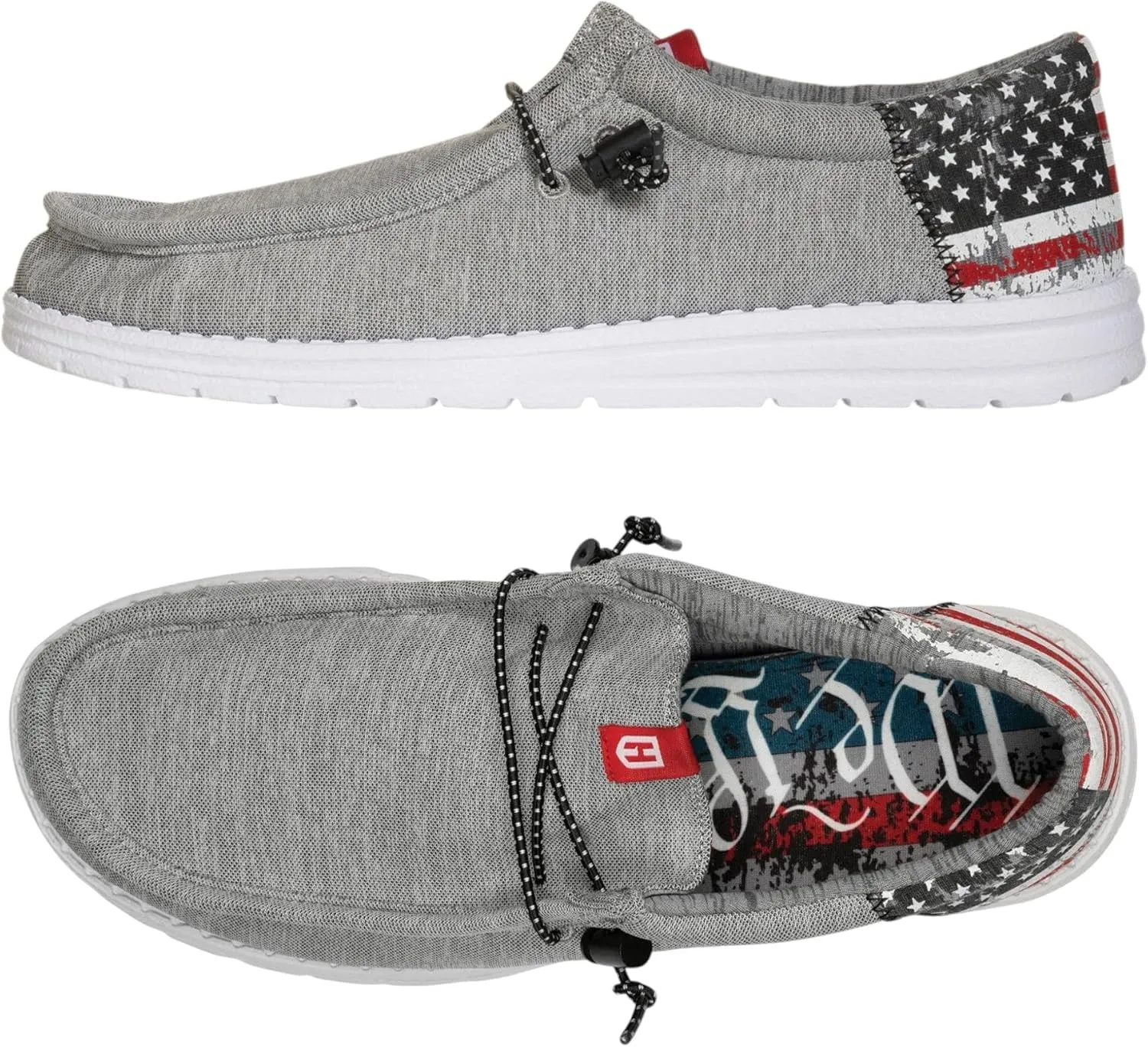 Howitzer Men's Slip-On Shoes We The People Patriot Sneakers with Camo Print Footwear