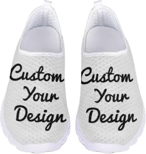 HUGS IDEA Women's Floral Mesh Slip on Shoes
