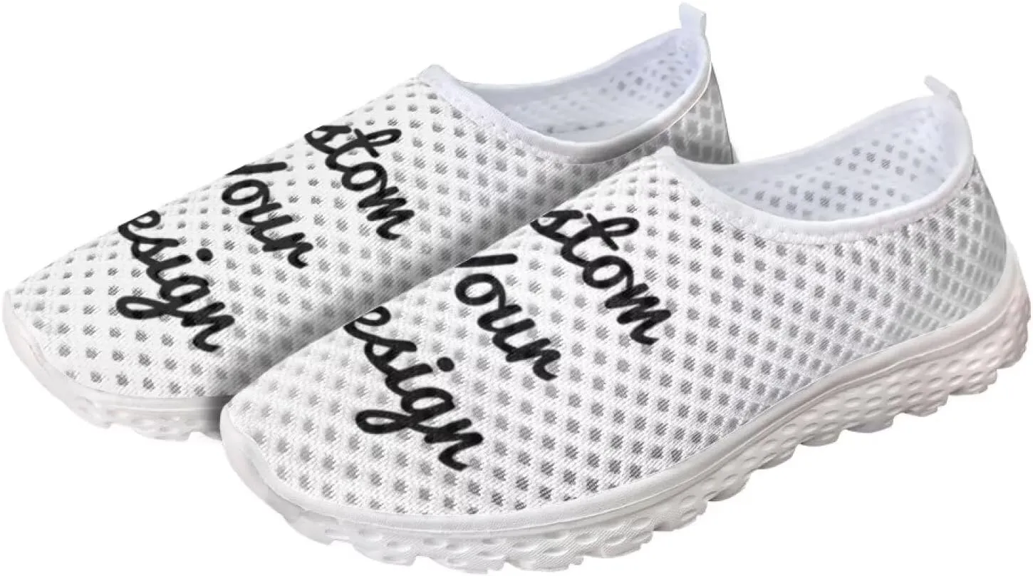 HUGS IDEA Women's Floral Mesh Slip on Shoes