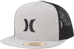 Hurley Men's Caps - Flat Brim Mesh Panel Baseball Cap Trucker Hat - Snap Back Hats for Men