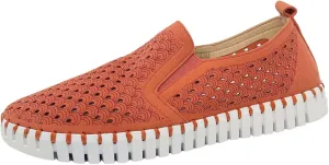 Ilse Jacobsen HORNBAEK Women's Tulip140WOM Flat | Slip-On | Low Top (Light Brick, 9)
