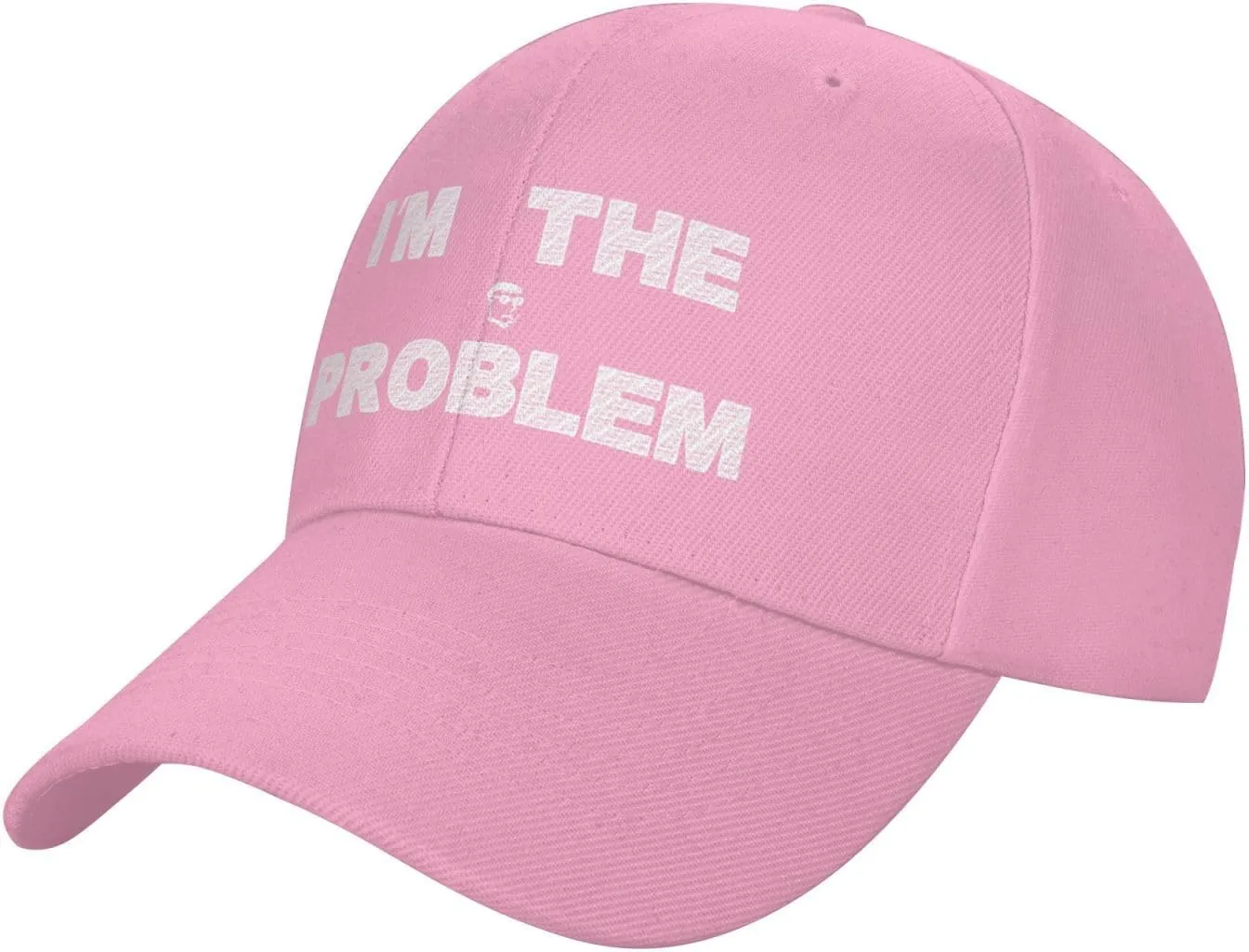 I'm The Problem Hat Sun Baseball Cap Breathable Mesh Flat Bill Hats Solid Color Adjustable Size