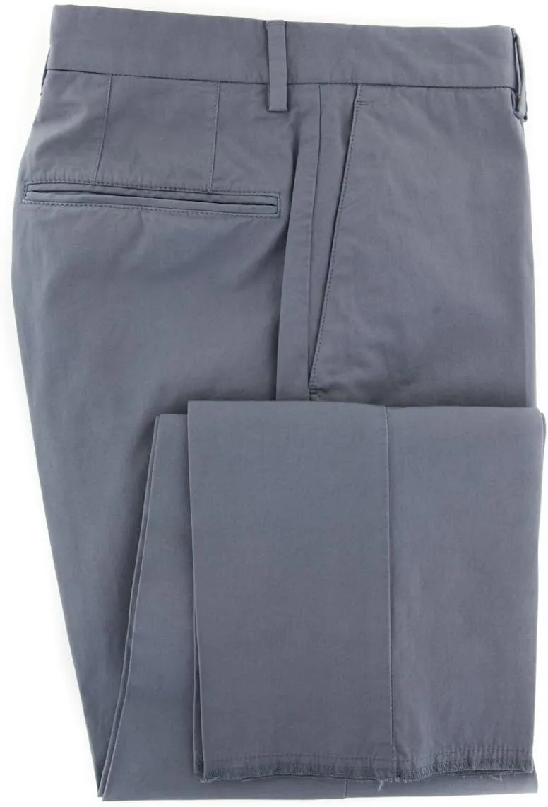 Incotex Light Blue Solid Pants - Slim