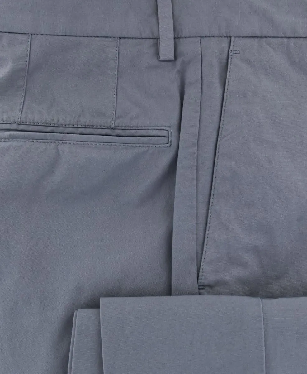 Incotex Light Blue Solid Pants - Slim