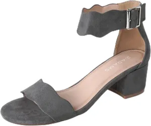 J. Adams Mimi Ankle Strap Kitten Heel Sandal