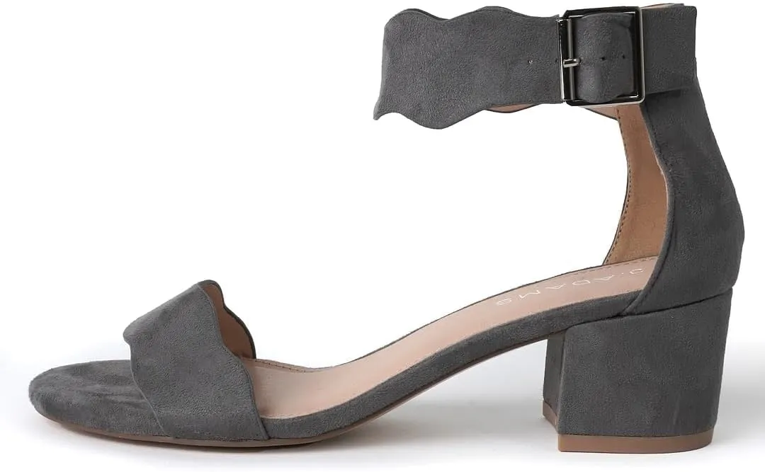 J. Adams Mimi Ankle Strap Kitten Heel Sandal