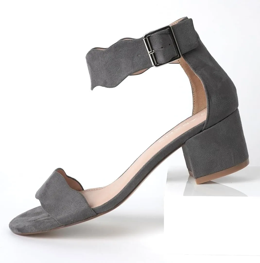 J. Adams Mimi Ankle Strap Kitten Heel Sandal