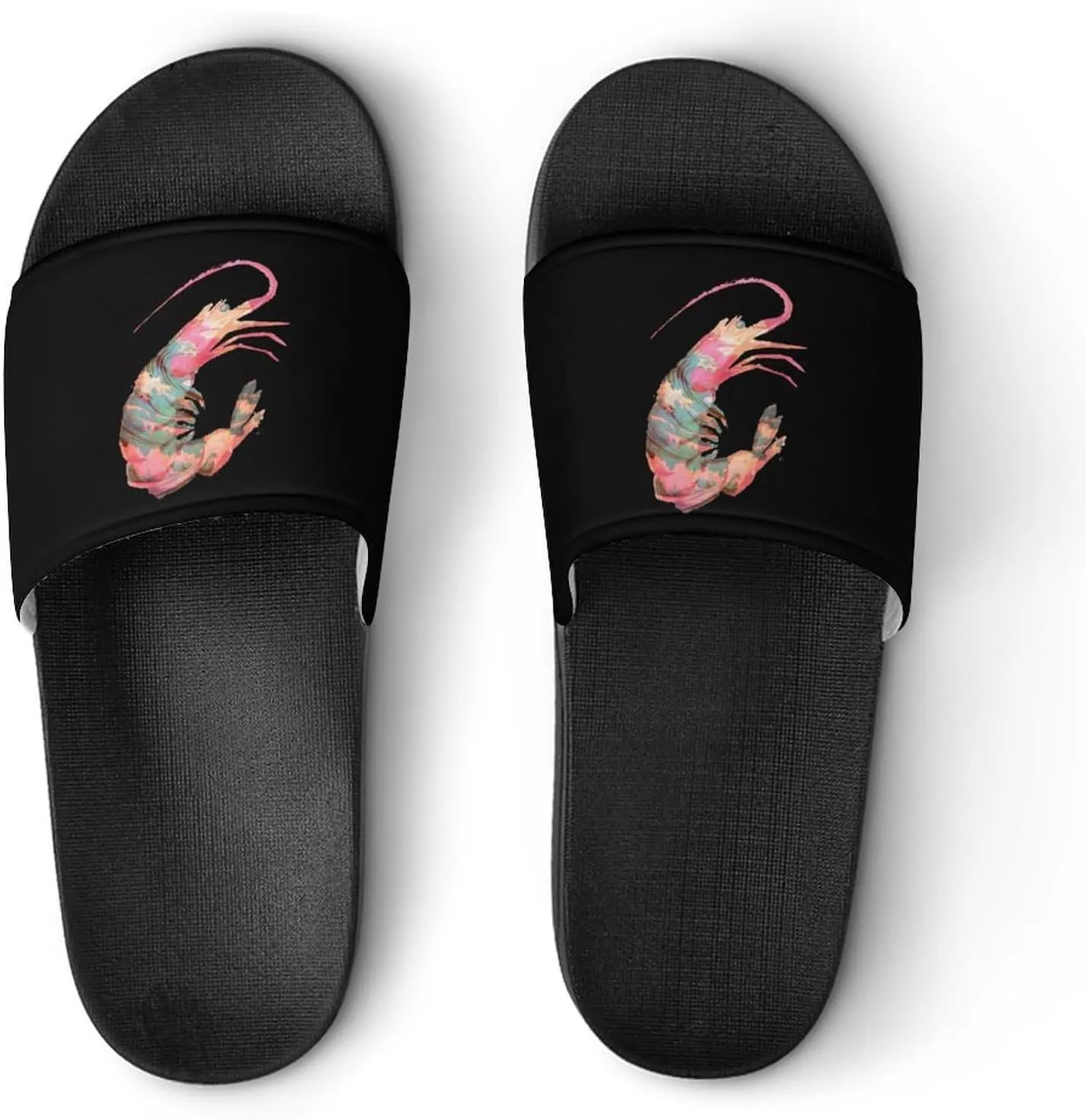 Japanese Shrimp Wave Surf Sunset Shower Sandals PVC Pillow Slippers Bath Slip On Home Shoes Non-Slip for Outdoor