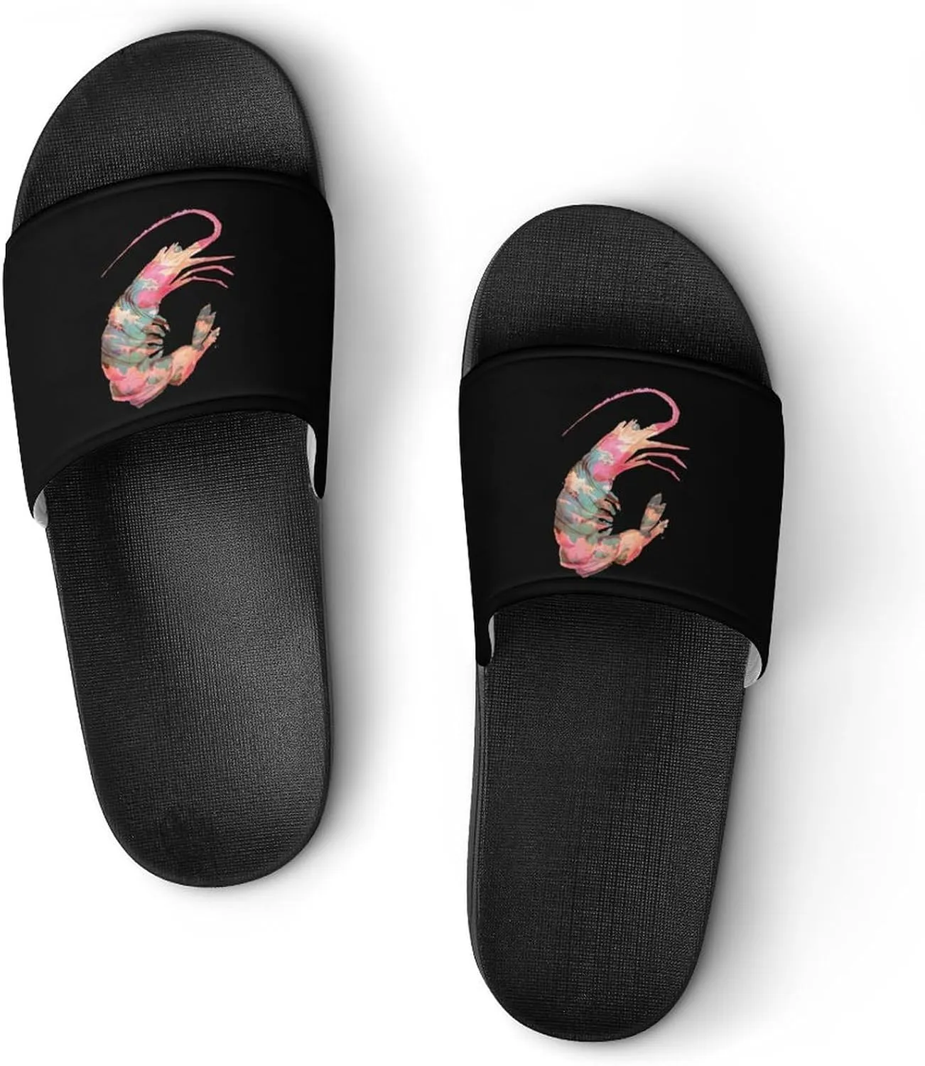 Japanese Shrimp Wave Surf Sunset Shower Sandals PVC Pillow Slippers Bath Slip On Home Shoes Non-Slip for Outdoor
