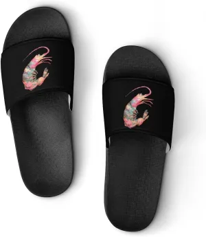 Japanese Shrimp Wave Surf Sunset Shower Sandals PVC Pillow Slippers Bath Slip On Home Shoes Non-Slip for Outdoor