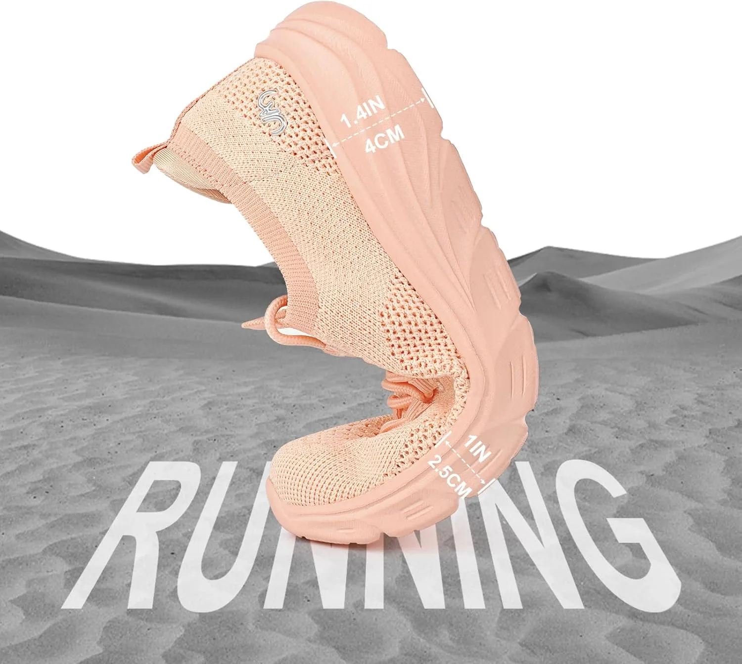 JENN ARDOR Women's Walking Shoes Athletic Slip-on Sock Sneakers Casual Active Running Lightweight Anti-Slip Elastic Tennis Sneakers