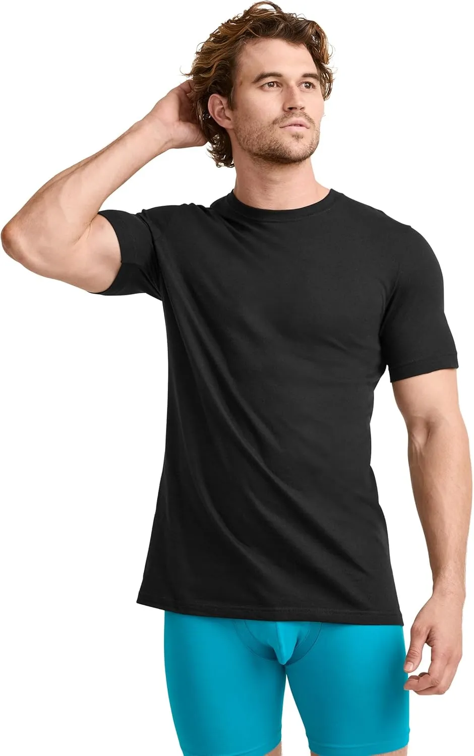 Jockey Men's Undershirt Big & Tall Classic Crew Neck Undershirt- 6 Pack