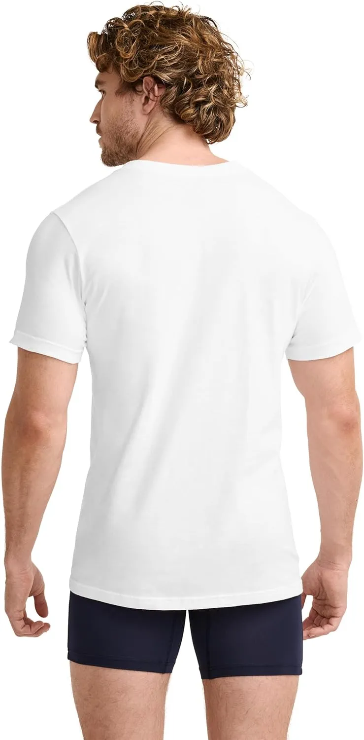 Jockey T-Shirts for Men - V Neck Undershirts, Cotton Men's T-Shirts - 6 Pack