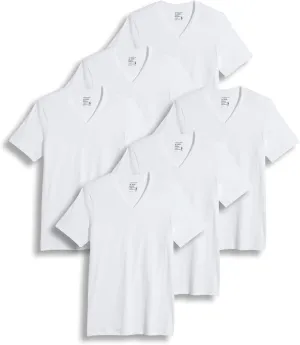 Jockey T-Shirts for Men - V Neck Undershirts, Cotton Men's T-Shirts - 6 Pack