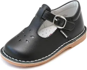 Joy Classic Leather Stitch Down T-Strap | Girl's Mary Jane Flat (Toddler/Little Kid)