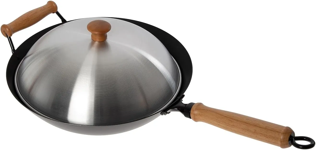 Joyce Chen 22-9938, Pro Chef 14 Inch 10 Piece Excalibur Non-Stick Wok Set