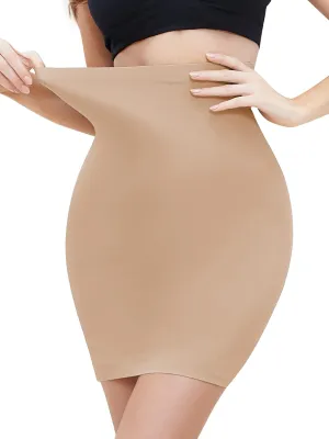 JOYSHAPER Shapewear Dress Slip for Under Dresses Half Slip Tummy Control Seamless Slimming Slip Body Shaper