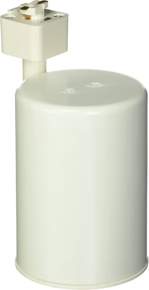 Juno Lighting Group R521 WHB WH Incandescent Flat Back Cylinder Track Light, White