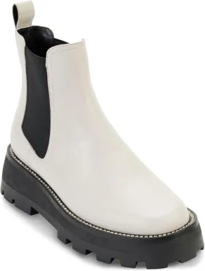 KARL LAGERFELD Women's Mayde Leather Lug-sole Ankle Boot