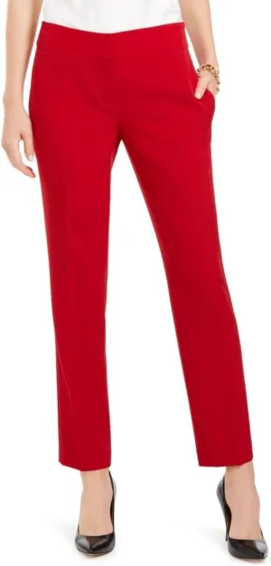 Kasper Women's Flat Front Slim Pant