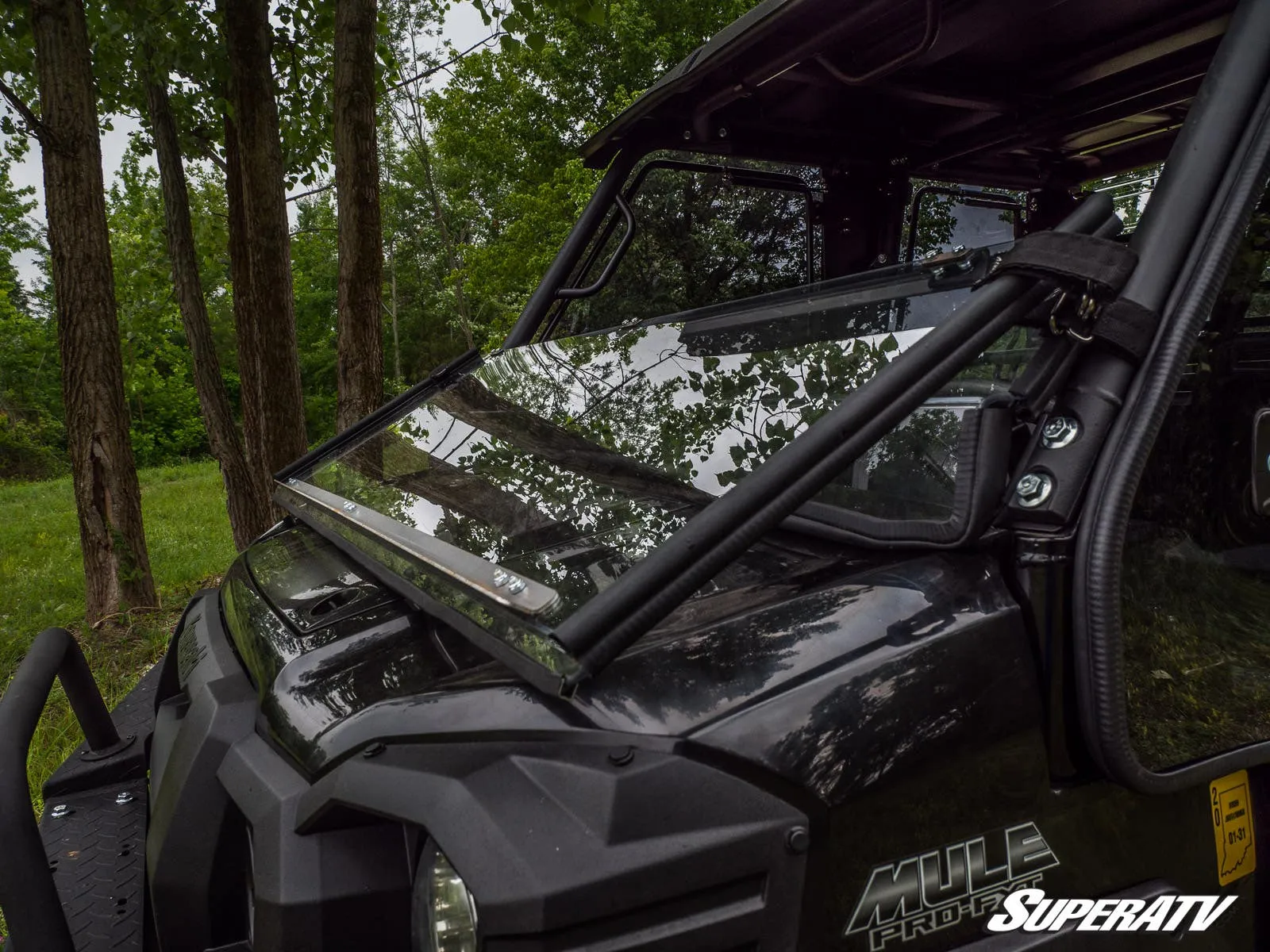 Kawasaki Mule Pro Scratch Resistant Flip Down Windshield