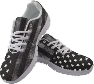 KEIAHUAN Womens Casual Fashion Flats Lightweight Running Shoes Breathable Gym Jogging Sneakers Non Slip Tennis Shoes Fashion Trendy