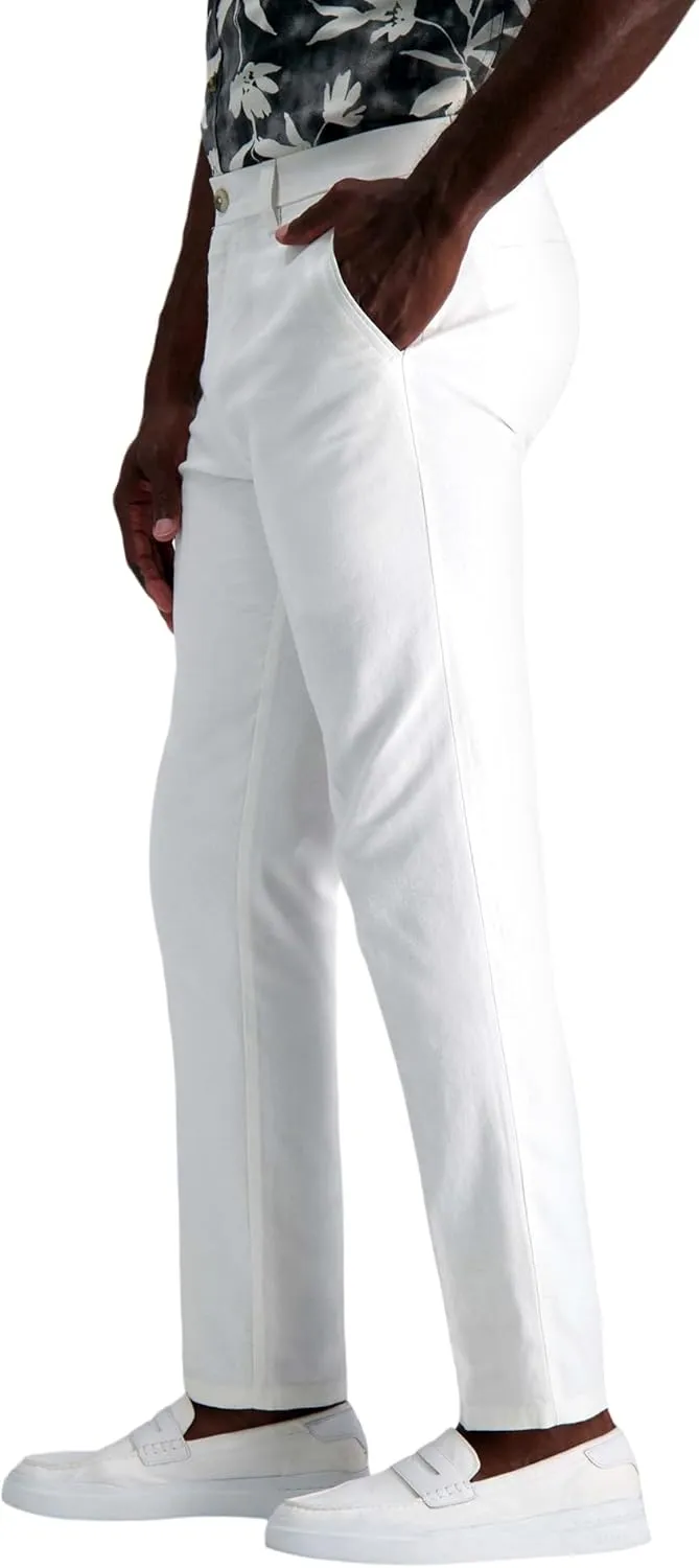 Kenneth Cole Men's Slim Fit Casual Linen Chino Pant