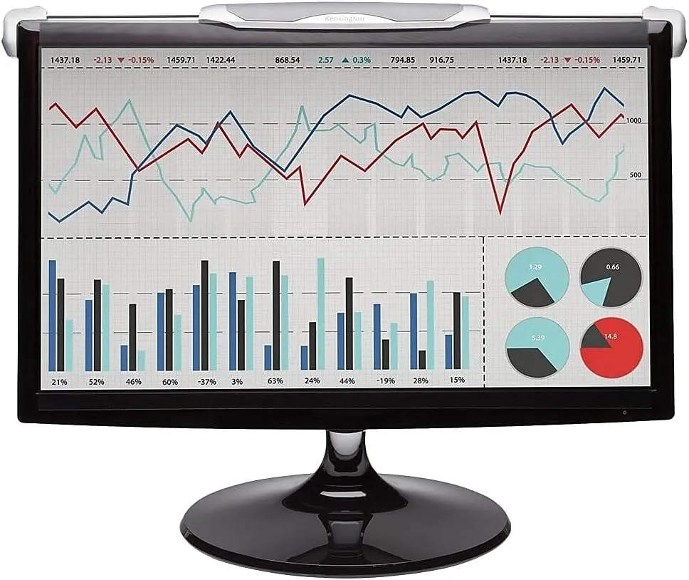 Kensington FS240 Snap2 Privacy Screen for 22-Inch to 24-Inch Widescreen 16:10 and 16:9 Monitors (K55315WW),Black