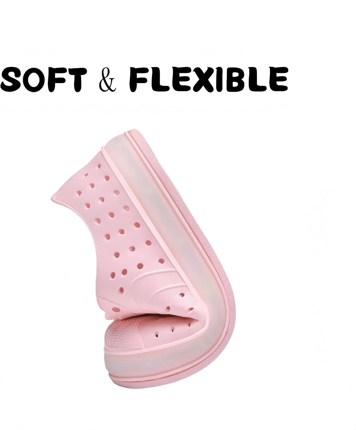 Kids Water Shoes,Toddler Slip-On Shoes,Waterproof Light Up Shoes for Boys and Girls,Lightweight Non-Slip Quick Dry Beach Sandals