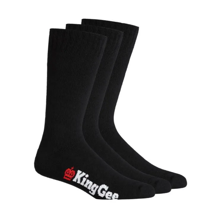 KING GEE K09230 BAMBOO WORK SOCK - 3 PACK