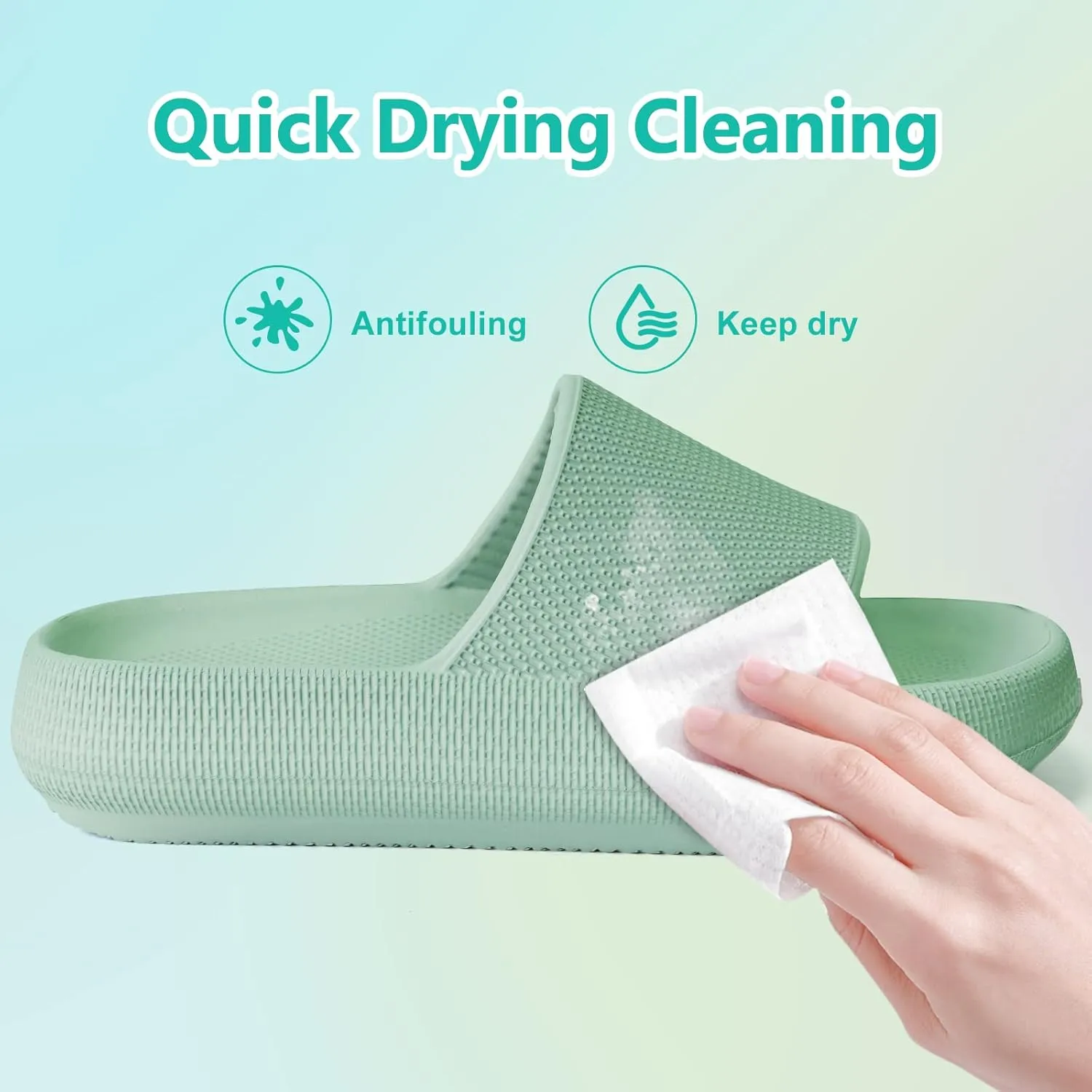 KOUECI Kids Cloud Slides Boys Girls Shower Slippers Slip on Slide Sandals Non-slip Summer Beach Pool Shoes