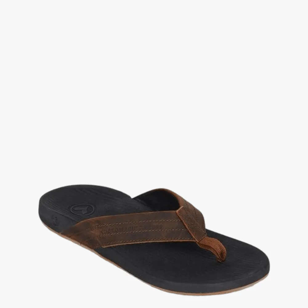 Kustom Mens Cruiser Sandal Black Brown