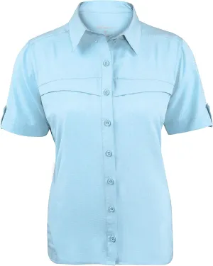 Ladies Short Sleeve Button Down Fishing Shirt