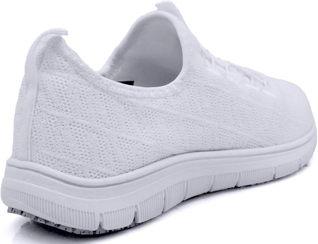 Laforst Jewel 3155 Womens Synthetic Mesh Upper Lace Up Slip Resistant Server Waitress Slip On Sneaker Free Socks