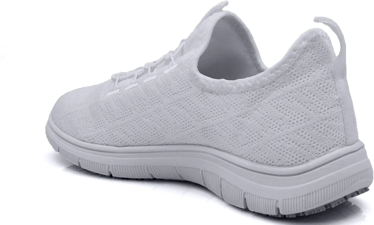 Laforst Jewel 3155 Womens Synthetic Mesh Upper Lace Up Slip Resistant Server Waitress Slip On Sneaker Free Socks