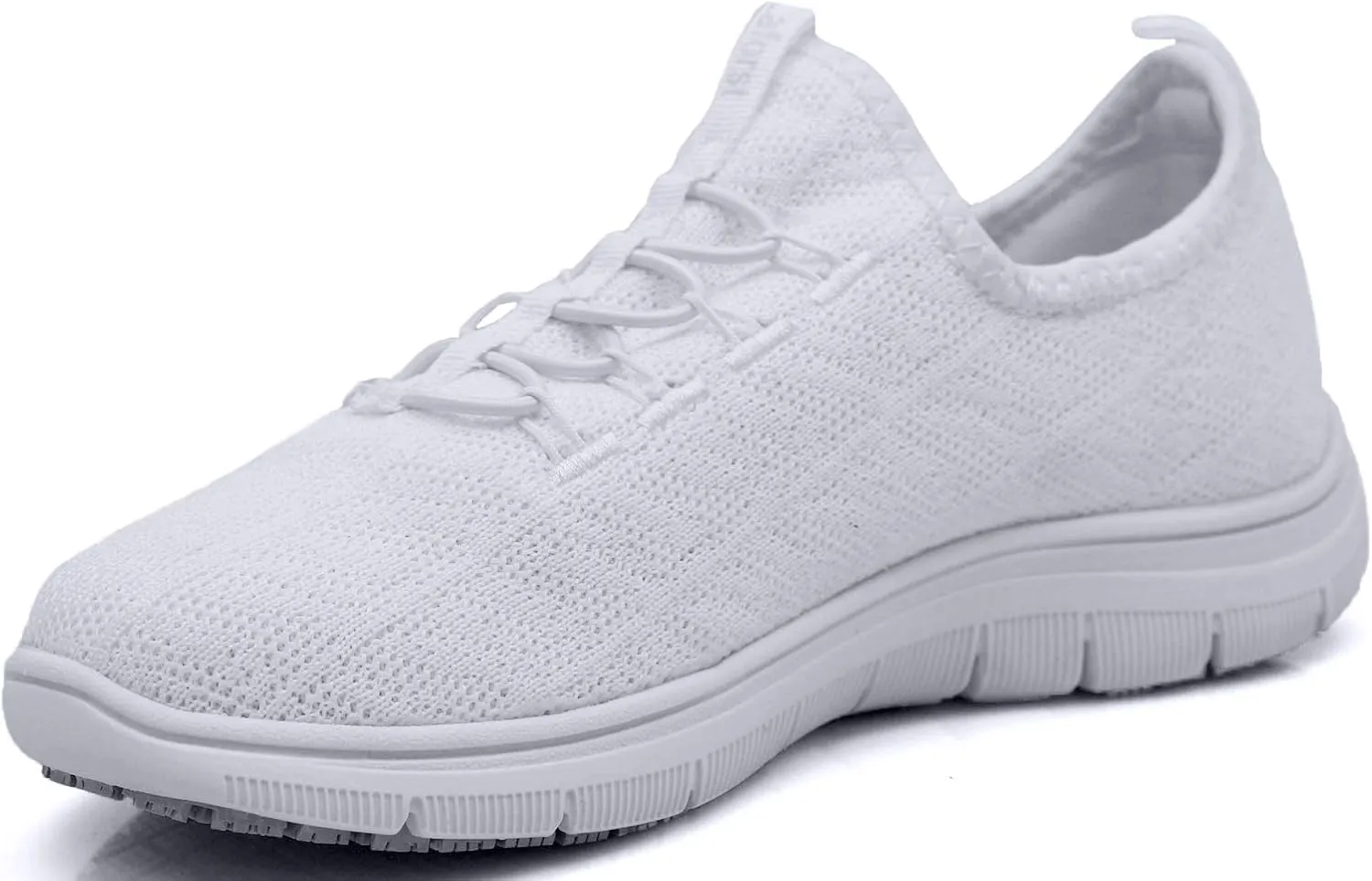 Laforst Jewel 3155 Womens Synthetic Mesh Upper Lace Up Slip Resistant Server Waitress Slip On Sneaker Free Socks