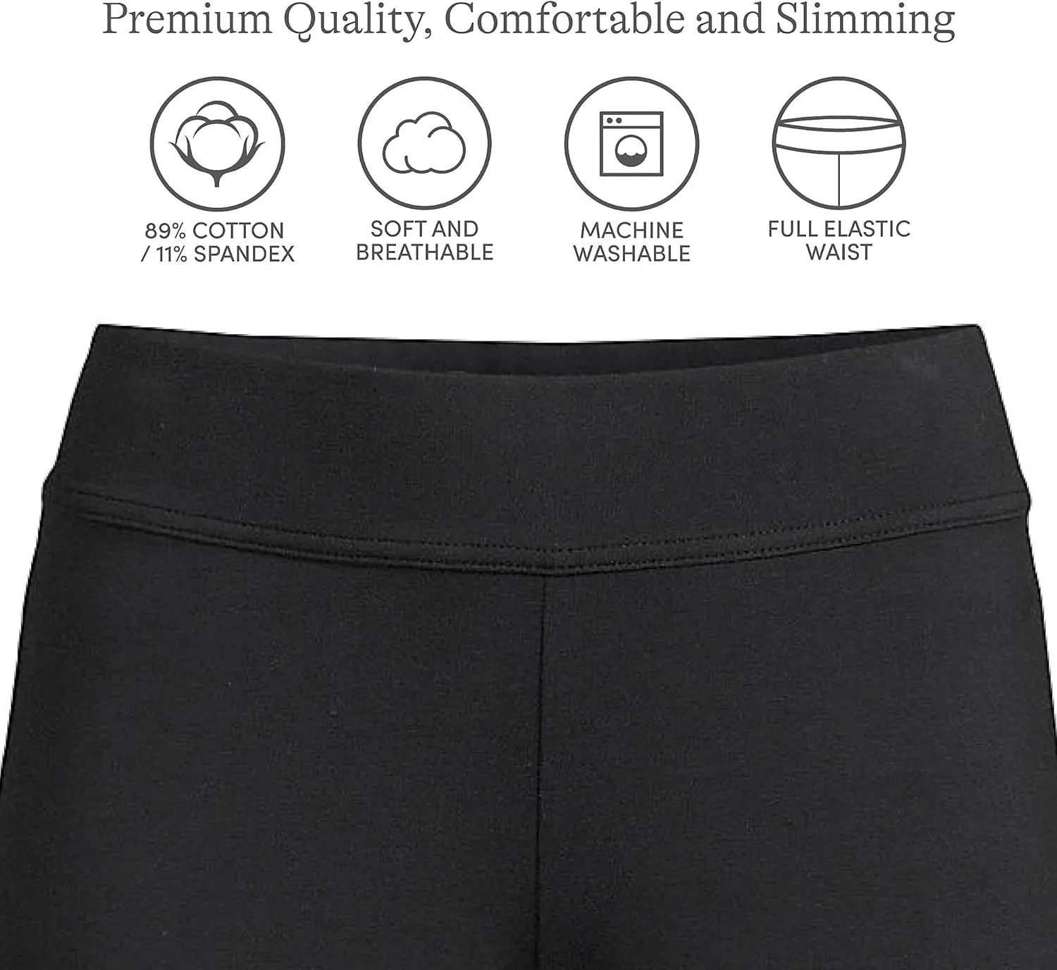Lands' End Women's Starfish Mid Rise Straight Leg Pants
