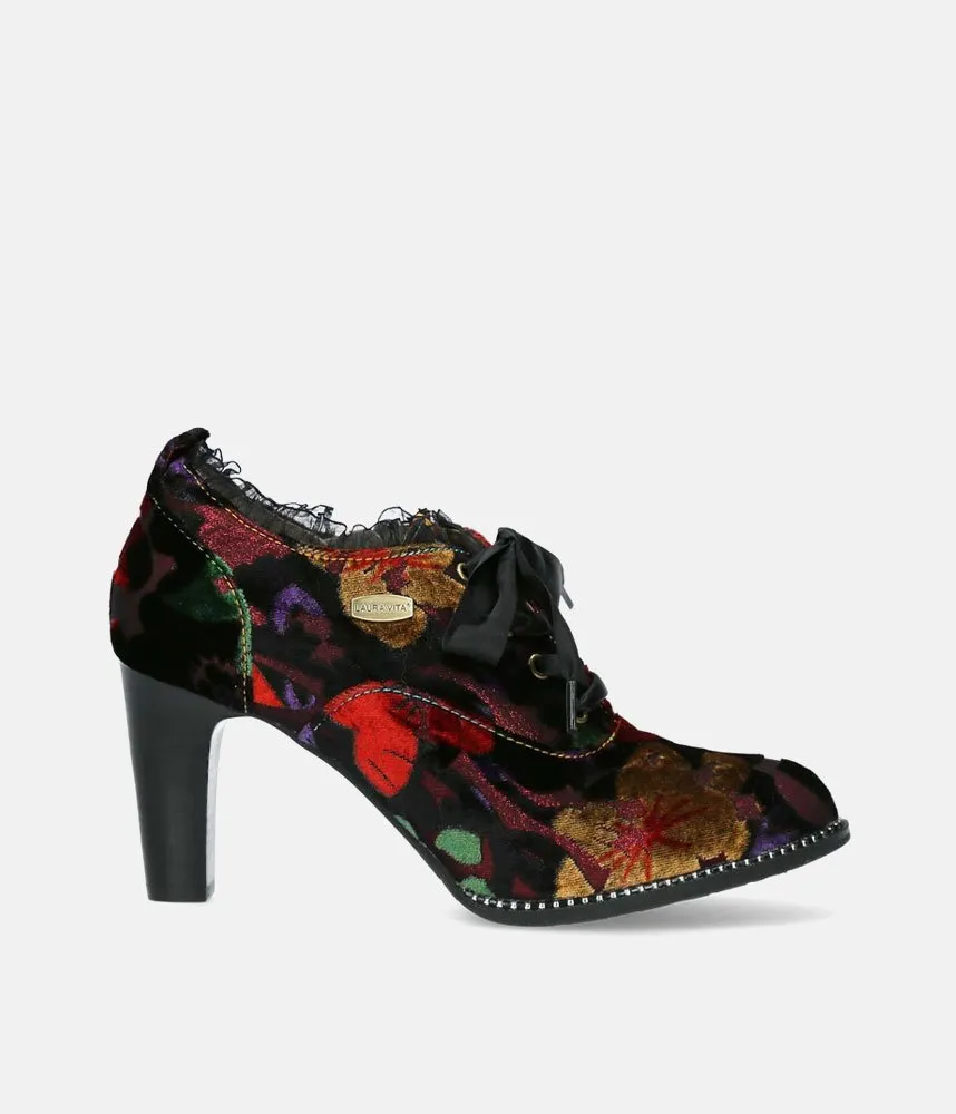 Laura Vita Pretty High Heel Lace Up Ankle Shoes