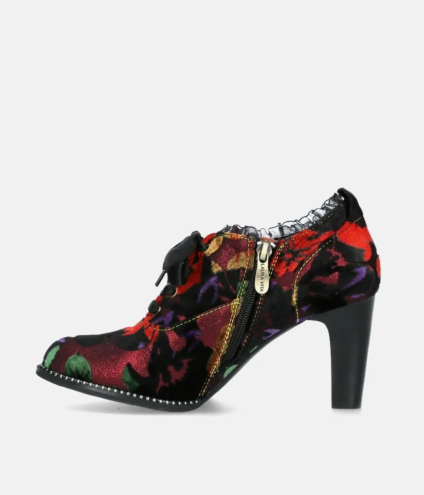 Laura Vita Pretty High Heel Lace Up Ankle Shoes