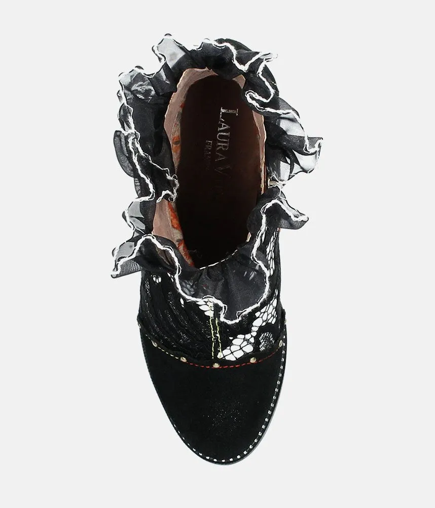 Laura Vita Stunning Monochrome High Heel Ankle Boots