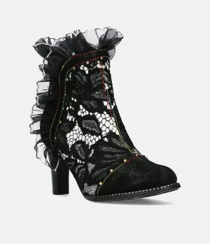 Laura Vita Stunning Monochrome High Heel Ankle Boots