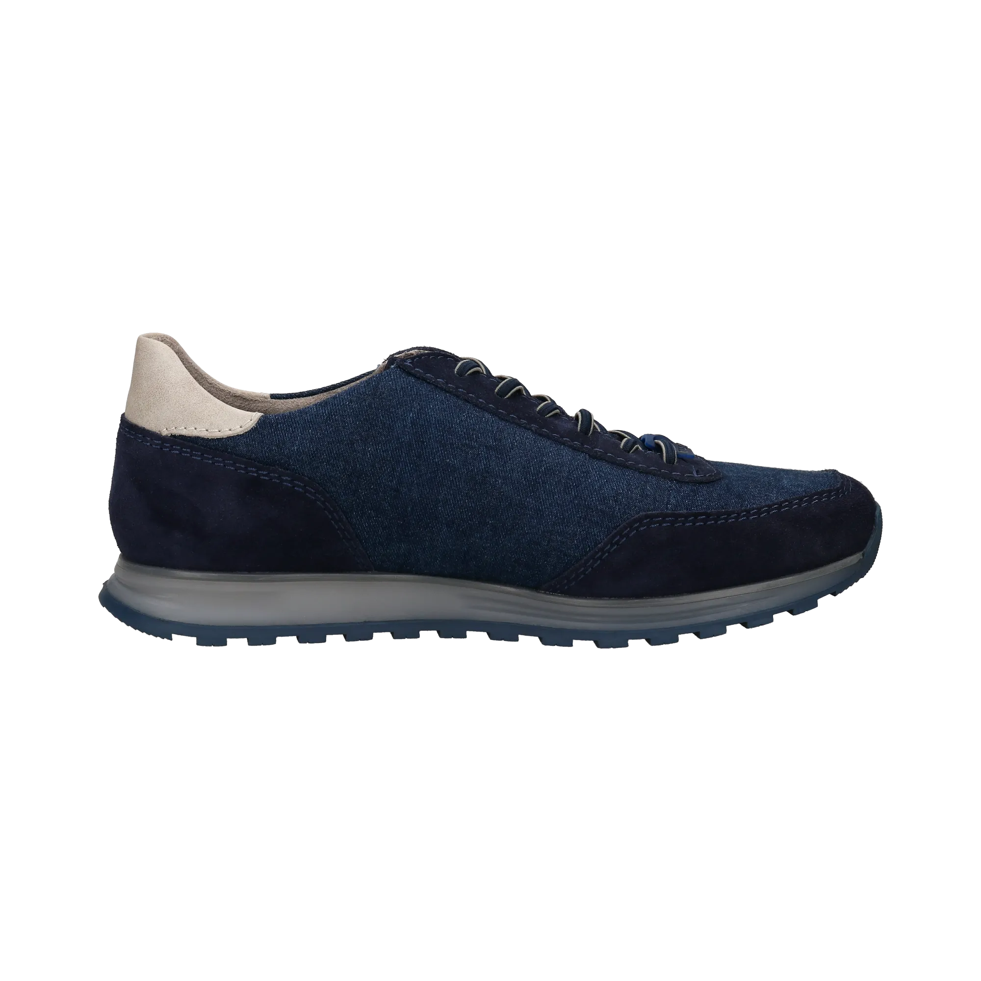 Leder Sneaker dunkelblau
