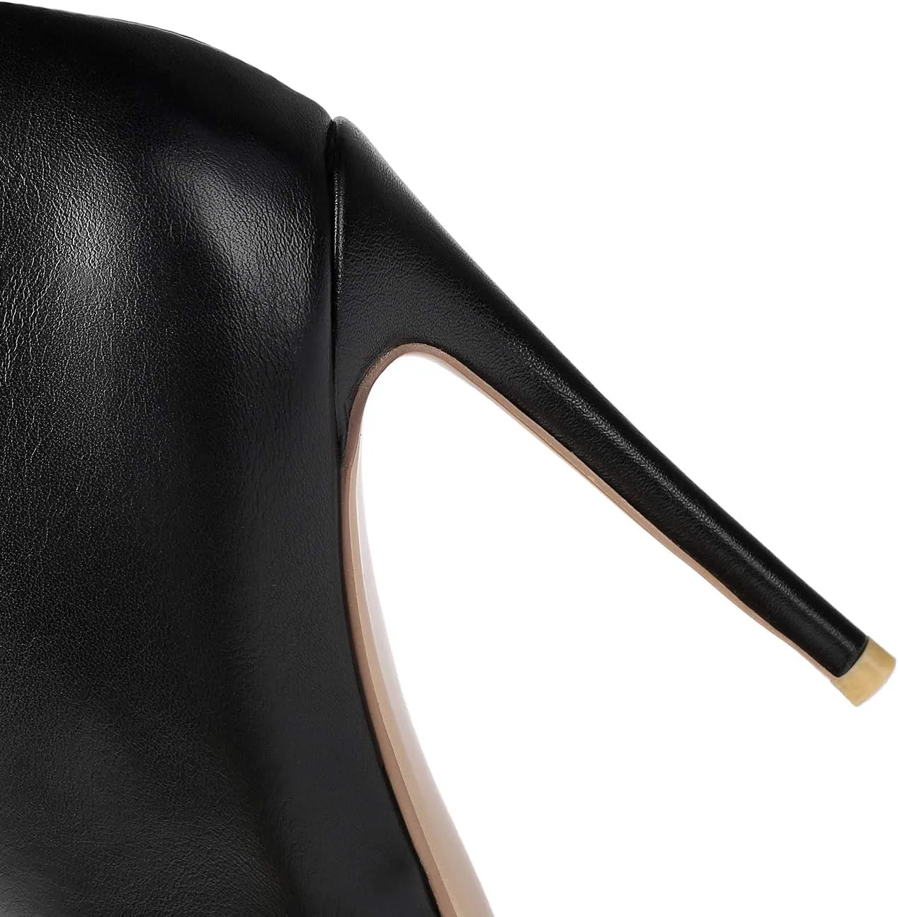 LEHOOR Women Stilettos Booties Pointed Closed Toe Side Zipper 5 Inch High Heel Ankle Boots Patent Leather Concise Elegant Office Shoes
