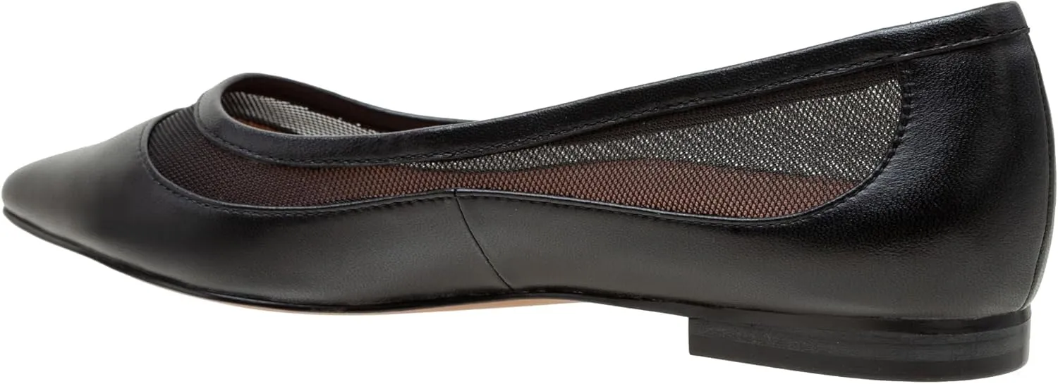 Linea Paolo - Novah - Womens Mesh Leather and Velvet Flats