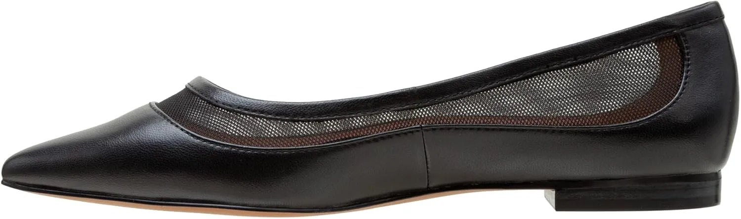 Linea Paolo - Novah - Womens Mesh Leather and Velvet Flats