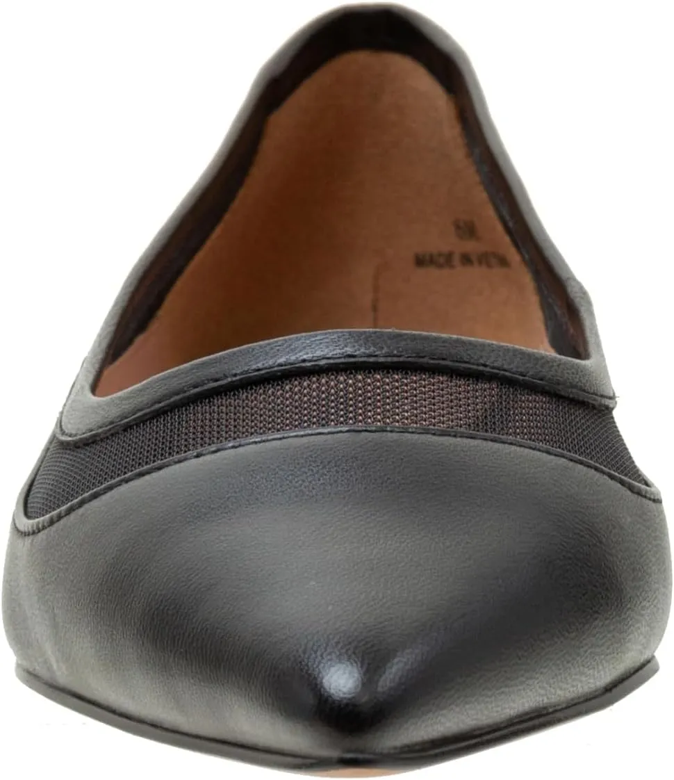 Linea Paolo - Novah - Womens Mesh Leather and Velvet Flats