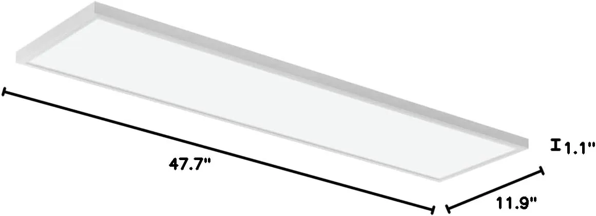 Lithonia Lighting CPANL 1x4 LED Flat Panel Light, 1 Ft. x 4 Ft. LED Light Panel, Ceiling Lighting Fixture, 4000 Lumens, 3500K/4000K/5000K Switchable CCT, Includes Direct Ceiling Mount Bracket, White