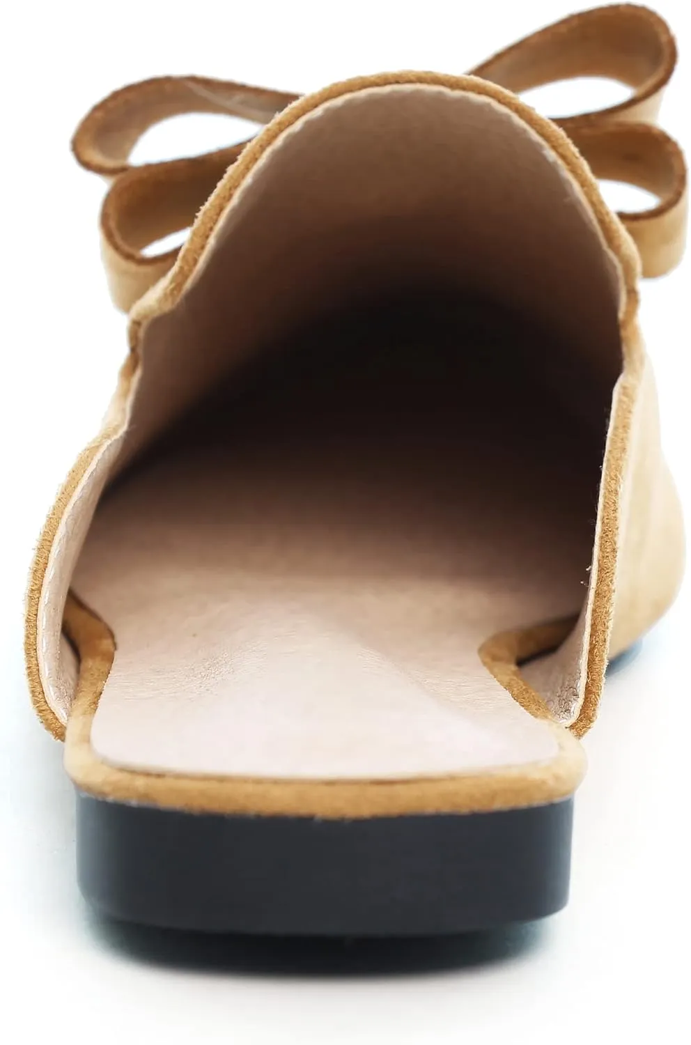 LUXINYU Women Slides-Sandals,Classic French Elegant Bow Pointed Toe Slippers, Flat-shaped Light Sandals, Soft and Comfortable Slides-Sandals