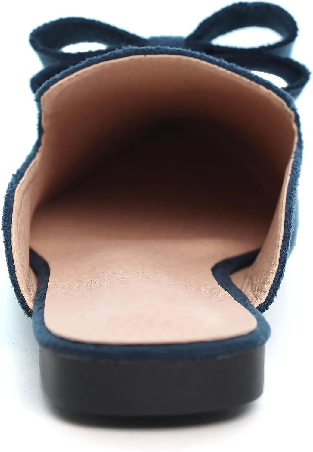 LUXINYU Women Slides-Sandals,Classic French Elegant Bow Pointed Toe Slippers, Flat-shaped Light Sandals, Soft and Comfortable Slides-Sandals